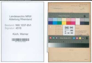 Entnazifizierung Werner Koch , geb. 23.04.1891 (Handelsvertreter)