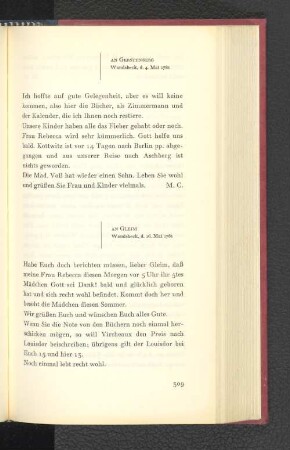 An Gleim Wandsbeck, den 16. Mai 1781