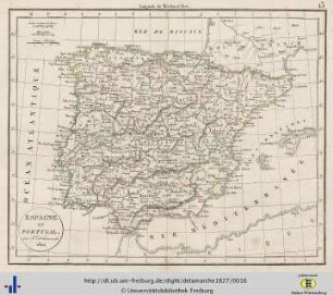 Espagne et Portugal. 1826.