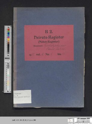 Heiratsregister Güldendorf 1930 (Zweitregister)