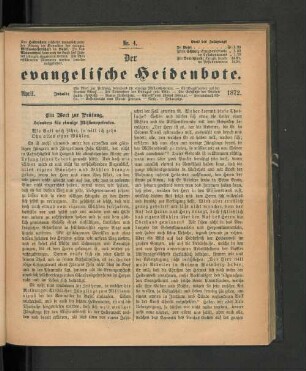 Nr. 4. April. 1872.
