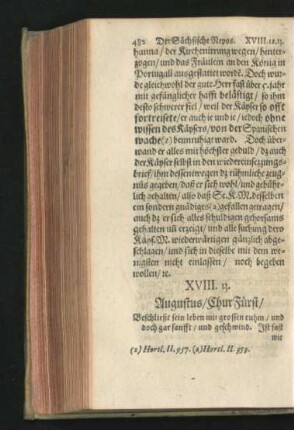 13. Augustus/ ChurFürst.