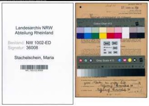Entnazifizierung Maria Stachelschein, geb. 17.01.1913 (Lehrerin)