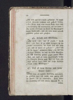 47. Laß ab vom Bösen und lerne Gutes thun!