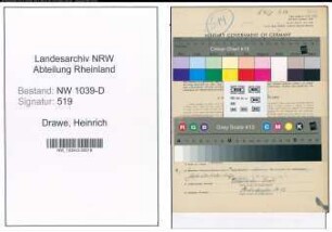 Entnazifizierung Heinrich Drawe , geb. 14.01.1899 (Vorarbeiter)