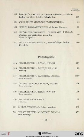 Perserteppiche (Nr. 515-547)