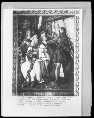 Darstellung: Walther und Herzog Friedrich von Österreich als Kreuzfahrer