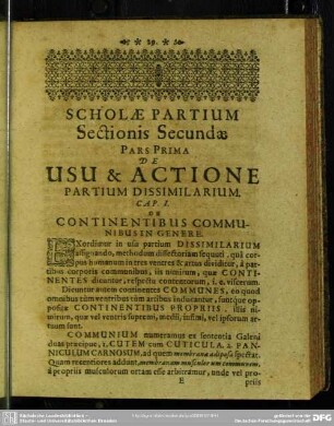 Sectionis Secundae