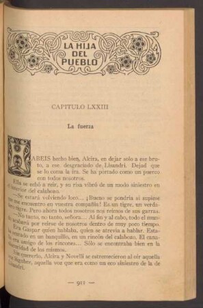 Capítulo LXXIII - La fuerza