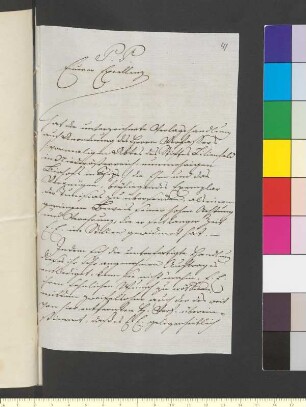 Brief von Becksche Buchhandlung an Goethe, Johann Wolfgang von