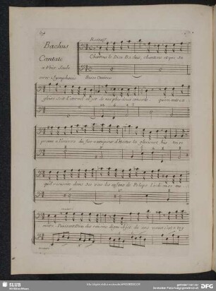 5.e Cantate: Bachus