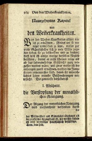 Neunzehentes Kapitel von den Weiberkrankheiten.