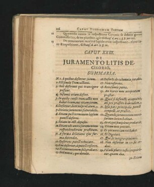 Caput XXIII. De Iuramento Litis Decisorio.