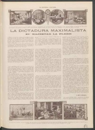 La dictadura maximalista : Su majestad la plebe