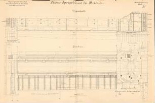 Spoyschleuse, Brienen: Grundriss, Schnitte 1:100