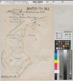 Oberheuslingen (Freudenberg), Niederheuslingen (Freudenberg), Separation Ober- und Niederheuslingen, Urkarte 1 Heisberg Flur B