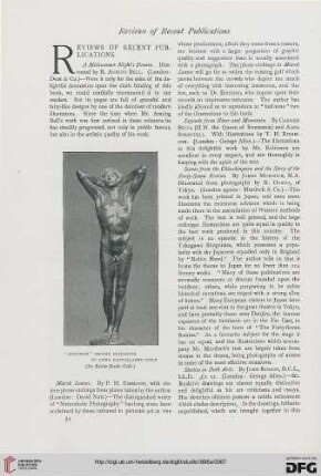 Reviews of recent publications