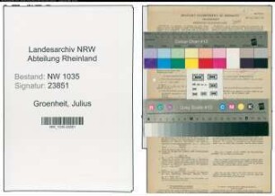 Entnazifizierung Julius Groenheit , geb. 30.06.1903 (Bergmann)