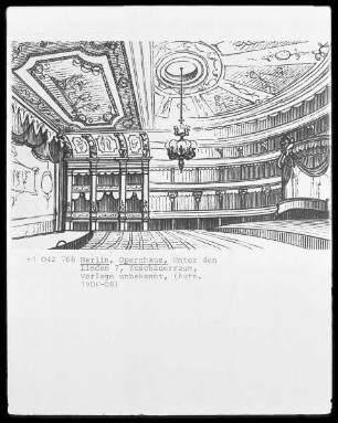 Berlin, Unter den Linden 7, Opernhaus, Zuschauerraum