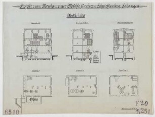 Technische Zeichnung : Projekt zum Neubau einer Mühle für Herrn Paul Schwichtenberg, Sabangen