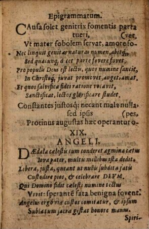 Poematum Laevini Fisheri D. centuria prima exhibens Epigrammata sacra, Praecipuorum Locorum Theologicorum SS. Scripturae