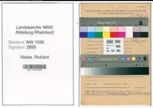 Entnazifizierung Richard Weiss , geb. 12.05.1907 (Angestellter)