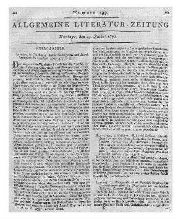 Briegleb, Johann Christian: Einleitung in die philosophischen Wissenschaften : nebst einem Abriß der Geschichte derselben und einem Verzeichniß der vornehmsten philosophischen Schriften zum Gebrauch seiner Zuhörer / hrsg. von Johann Christian Briegleb. - Coburg : Ahl, 1789
