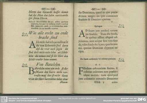 Cap. CLVII. Von Bawlehn