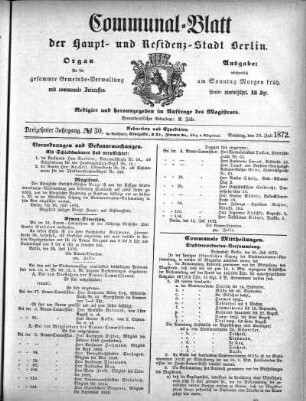 1872,30: No. 30, 29. Juli 1872