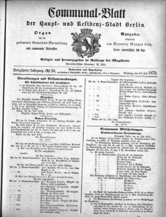 1872,30: No. 30, 29. Juli 1872
