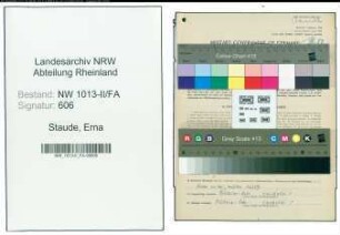 Entnazifizierung Erna Staude , geb. 25.11.1897 (Kaufmaennische Angestellte)