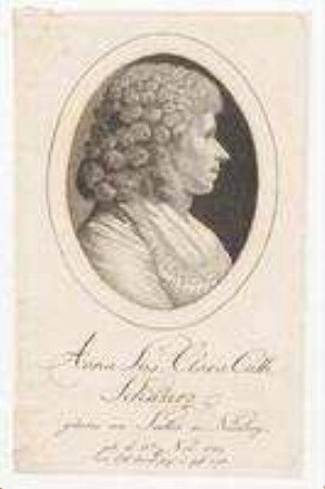 Anna Susanna Clara Catharina Schwarz, geborene von Seutter in Nürnberg; geb. 15. November 1765