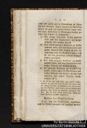 Anbau der Runkelrüben.