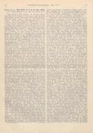 179-187 [Rezension] Renan, Ernest, Marc Aurèle et la fin du mond antique. 4. éd