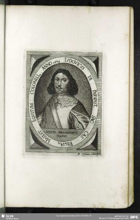Ludovicus De Parwast, Sac: Caes: Regiaeq[ue] Maiest: Equitum Colonell[us], Anno 1649