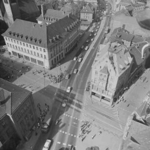 Kreuzung Juri-Gagarin-Ring und Bahnhofstraße in Erfurt : Blickrichtung Nordosten