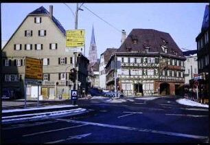 Nagold: Straße mit Remigiuskirche