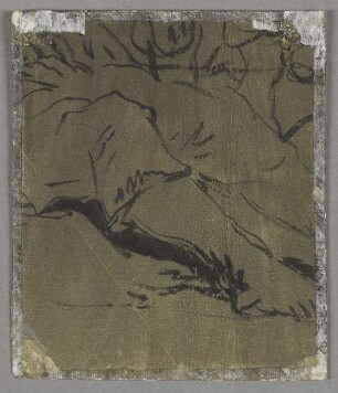 Skizze mit Beinen einer sitzenden Person (Fragment), recto aus: "Geschichte des Till Eulenspiegel"