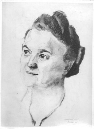 Frauenporträt : Frauenporträt. Zeichnung (1942; E. Richter)