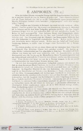E. Amphoren (Tf. 25)