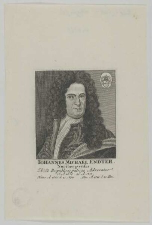 Bildnis des Iohannes Michael Endter
