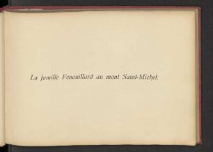 La famille Fenouillard au mont Saint-Michel.