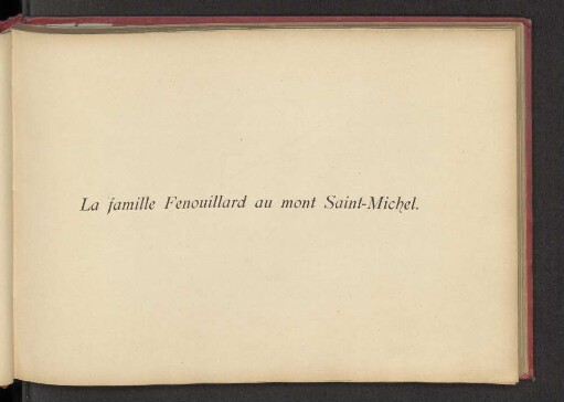 La famille Fenouillard au mont Saint-Michel.