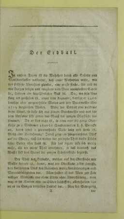 Der Erdball