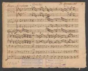 Partiten; orch, b; D-Dur; DelK p.293