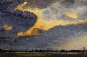 Himmel mit abziehendem Gewitter