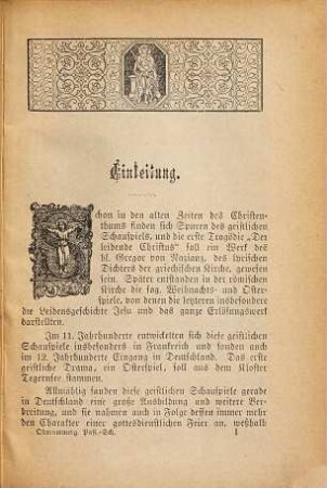 Das Passions-Schauspiel in Oberammergau im Jahre 1890 : mit dem Texte der Chorgesänge, historischer Einleitung, ausführlicher Beschreibung der lebenden Bilder, Reise-Routen, vielen Illustrationen und einer Karte von Südbayern