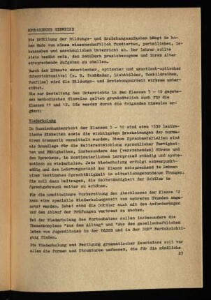 Methodische Hinweise