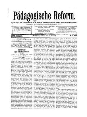 Universität und Volksschullehrer : (Schluß folgt)