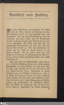 Rundsicht vom Hutberg